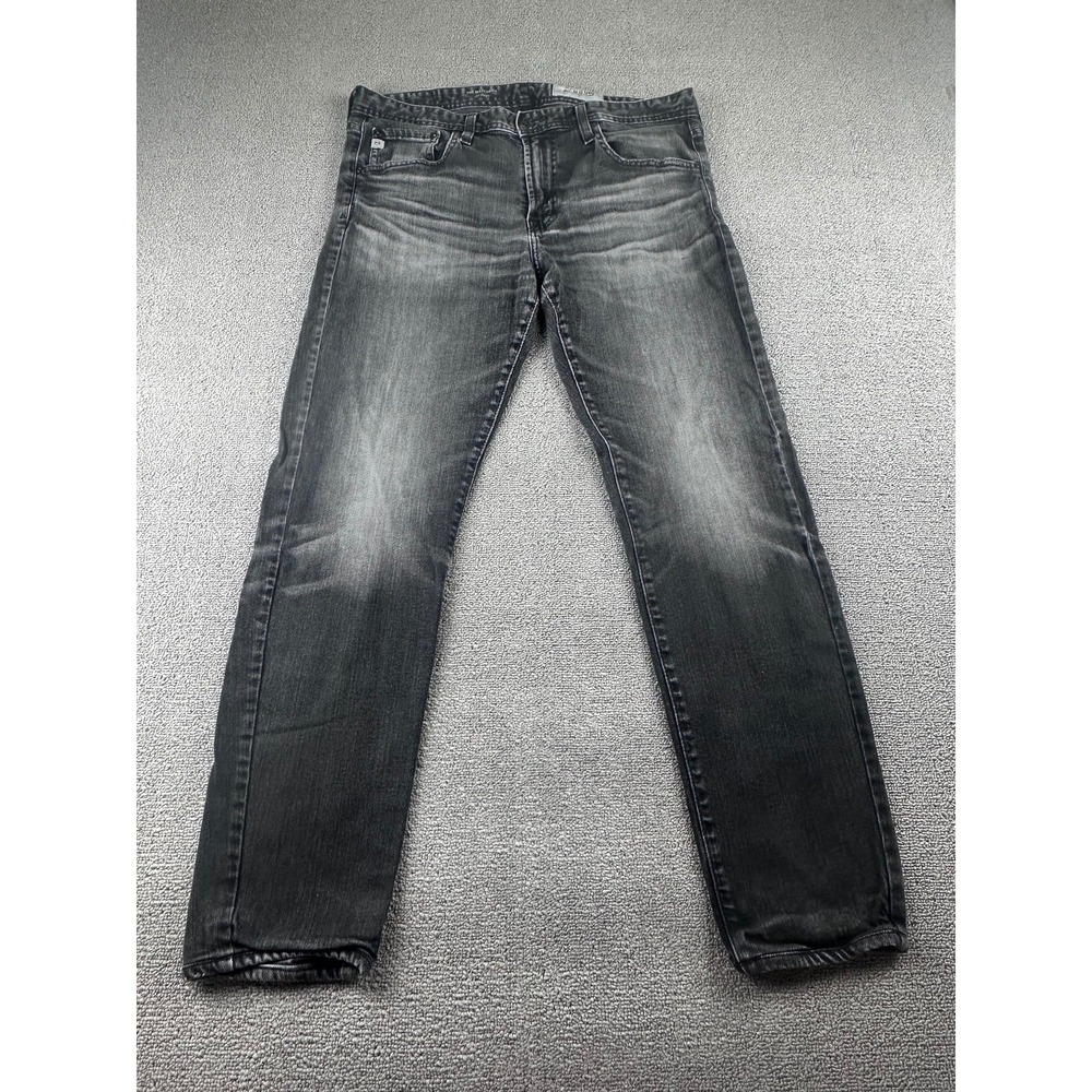 AG Adriano Goldschmied The Matchbox Jeans Men 34R Gray Slim Straight Cotton Rock